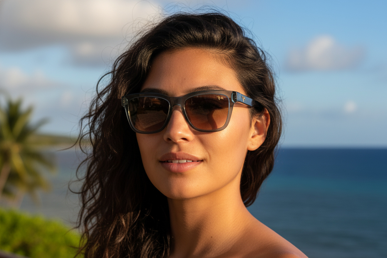Vue de face Maui Jim Hanohano (HS644-14)