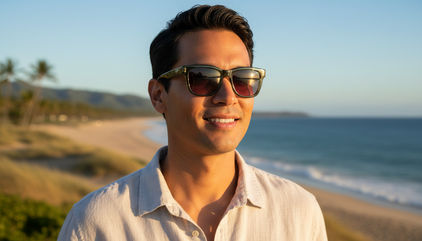 Vue de face Maui Jim Hanohano (RS644-15)