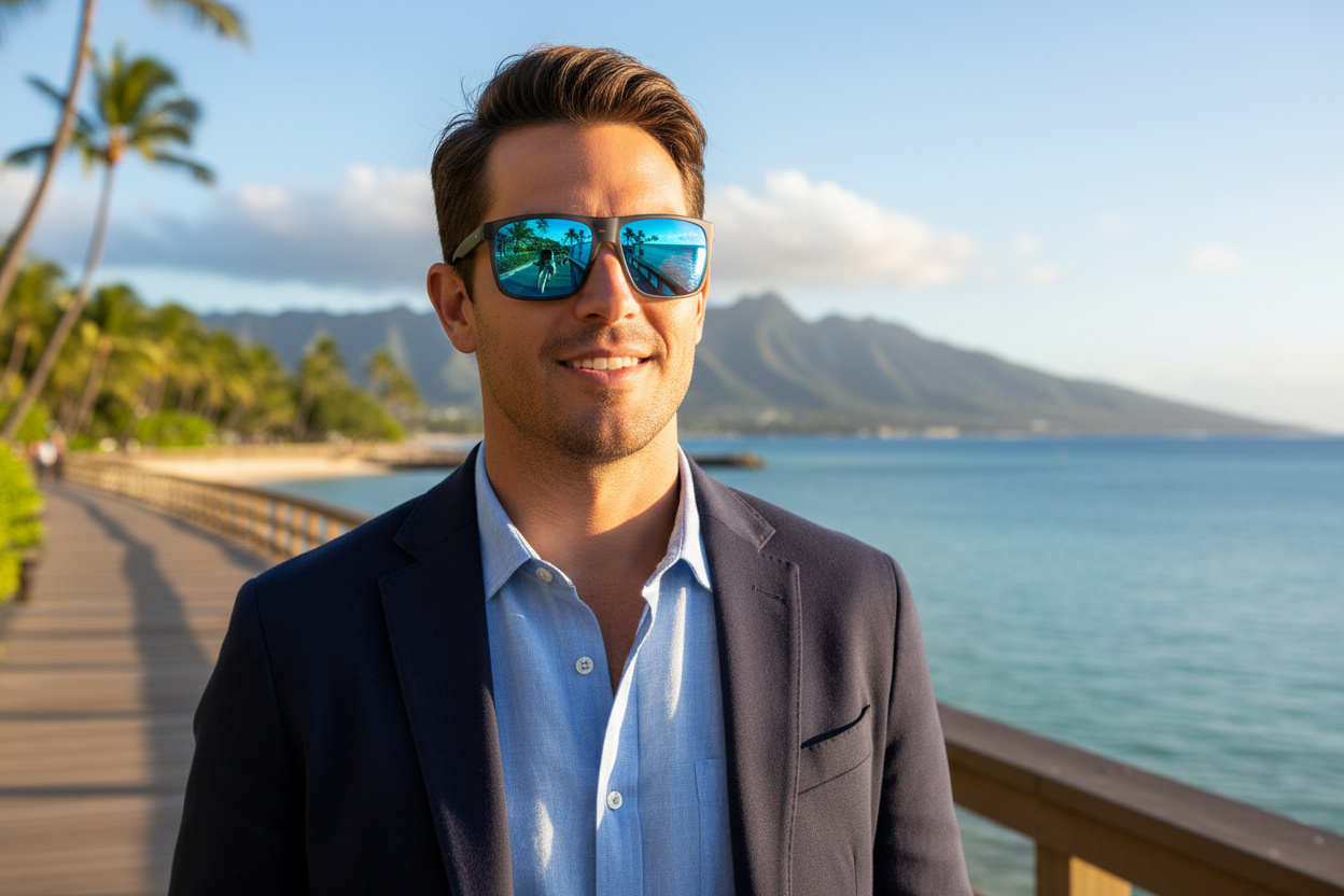 Vue de face Maui Jim Honokalani (B455-14)