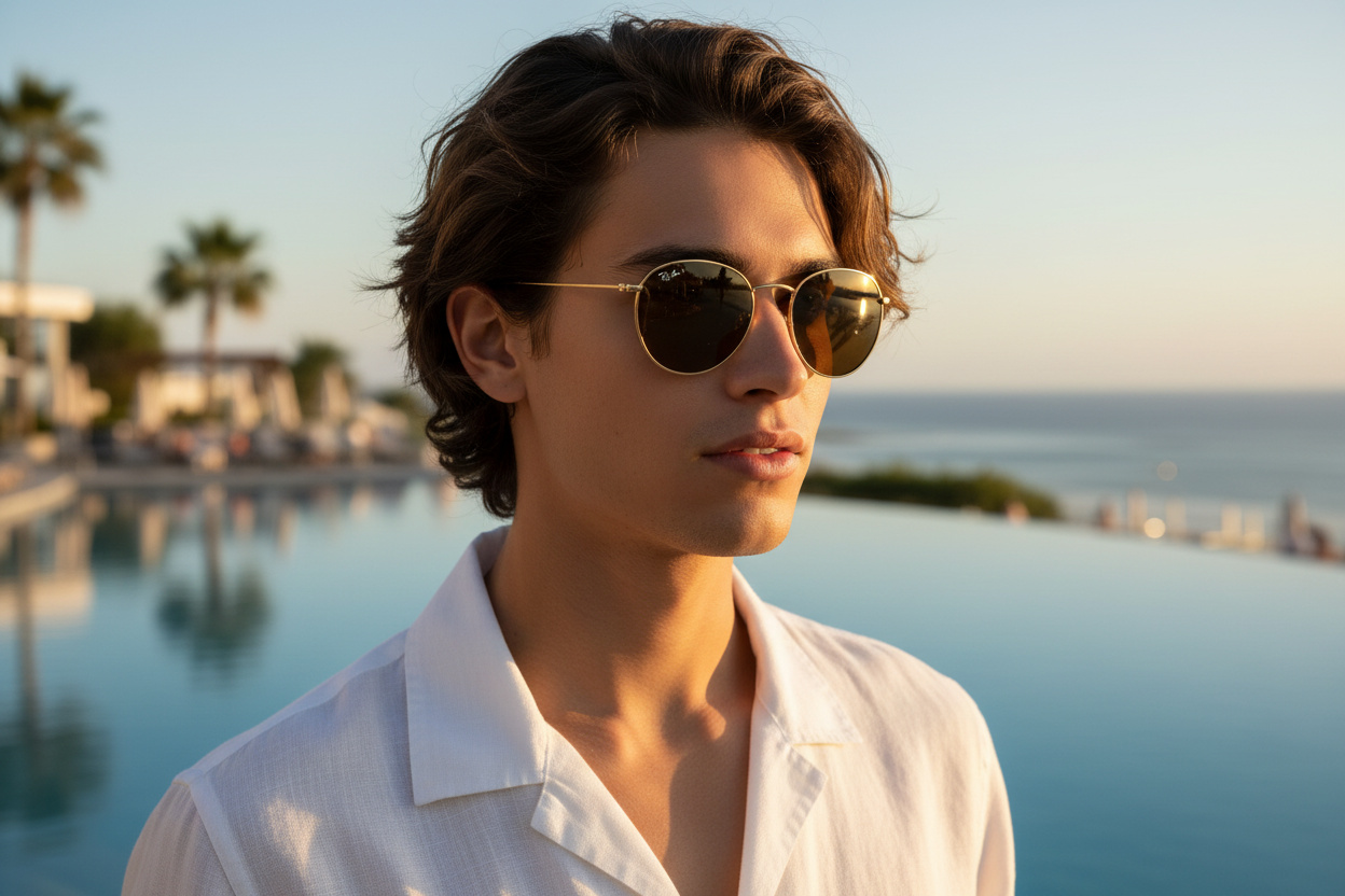Vue de face Ray-Ban ROUND REVERSE (RBR0103S - 001/83)
