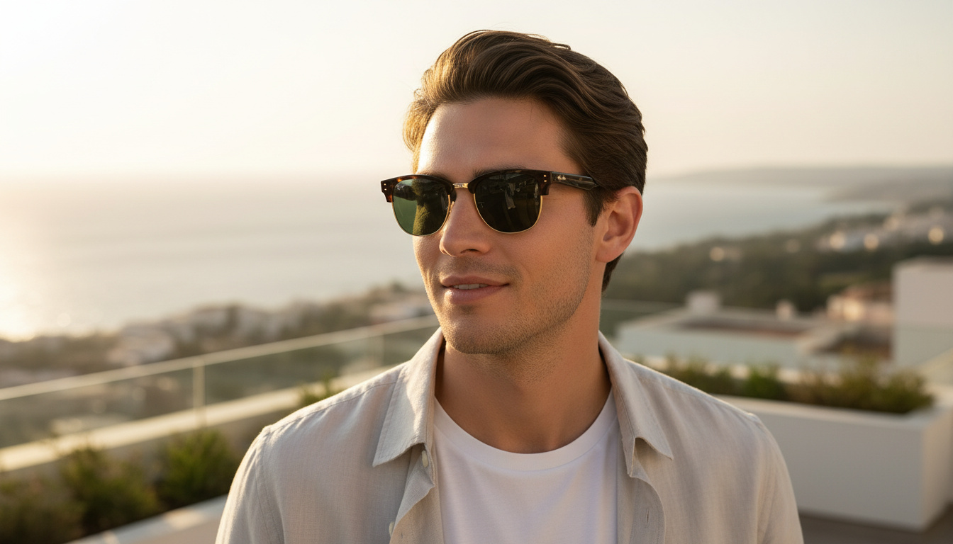 Vue de face Ray-Ban CLUBMASTER REVERSE (RBR0504S - 1359VR)