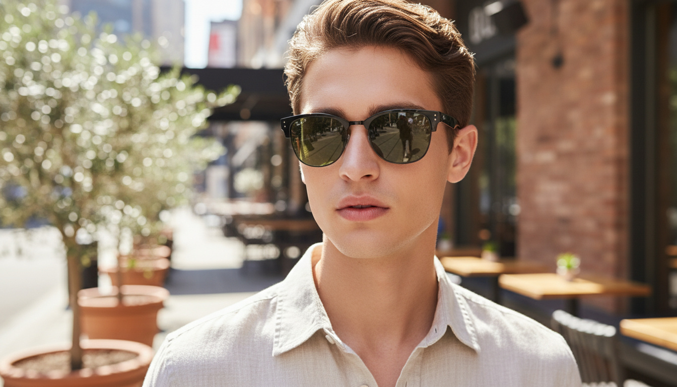 Vue de face Ray-Ban CLUBMASTER REVERSE (RBR0504S - 67839A)