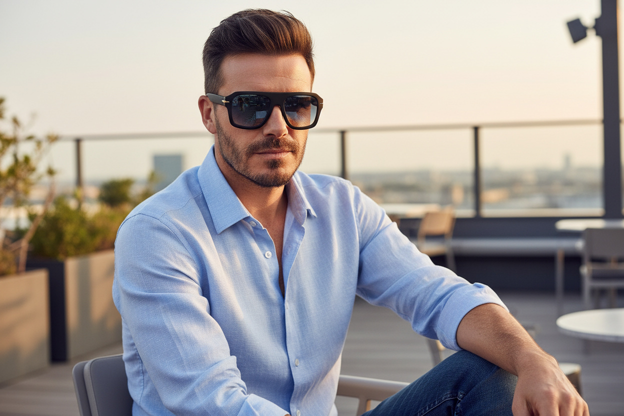Vue de face David Beckham DB 7127/S (WR7/1V)