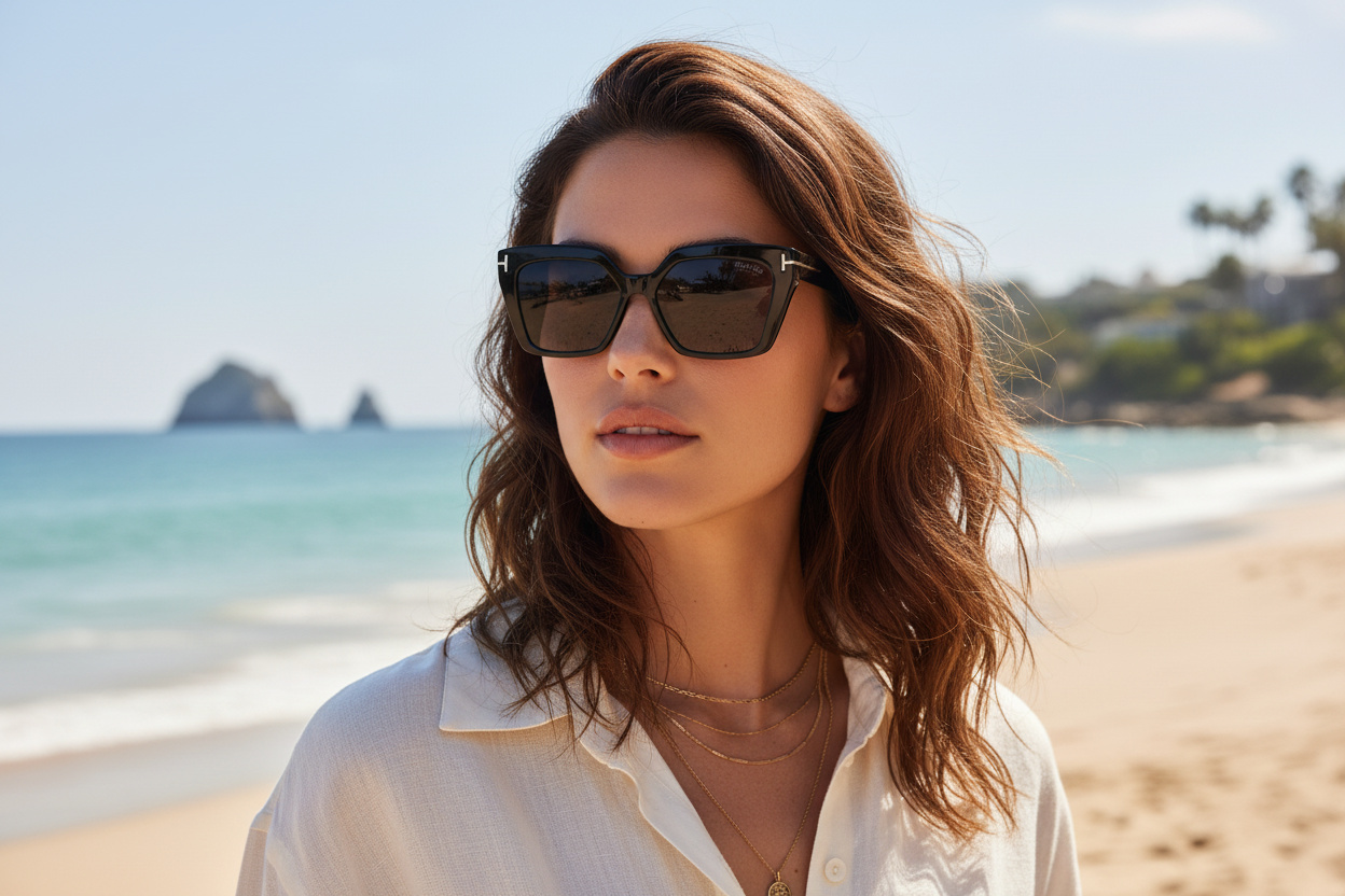 Vue de face Tom Ford WINONA (FT1030 - 01D)
