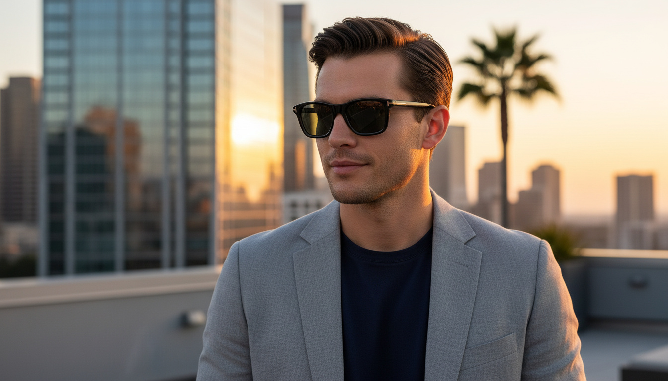 Vue de face Tom Ford BARRON (FT1179 - 01N)