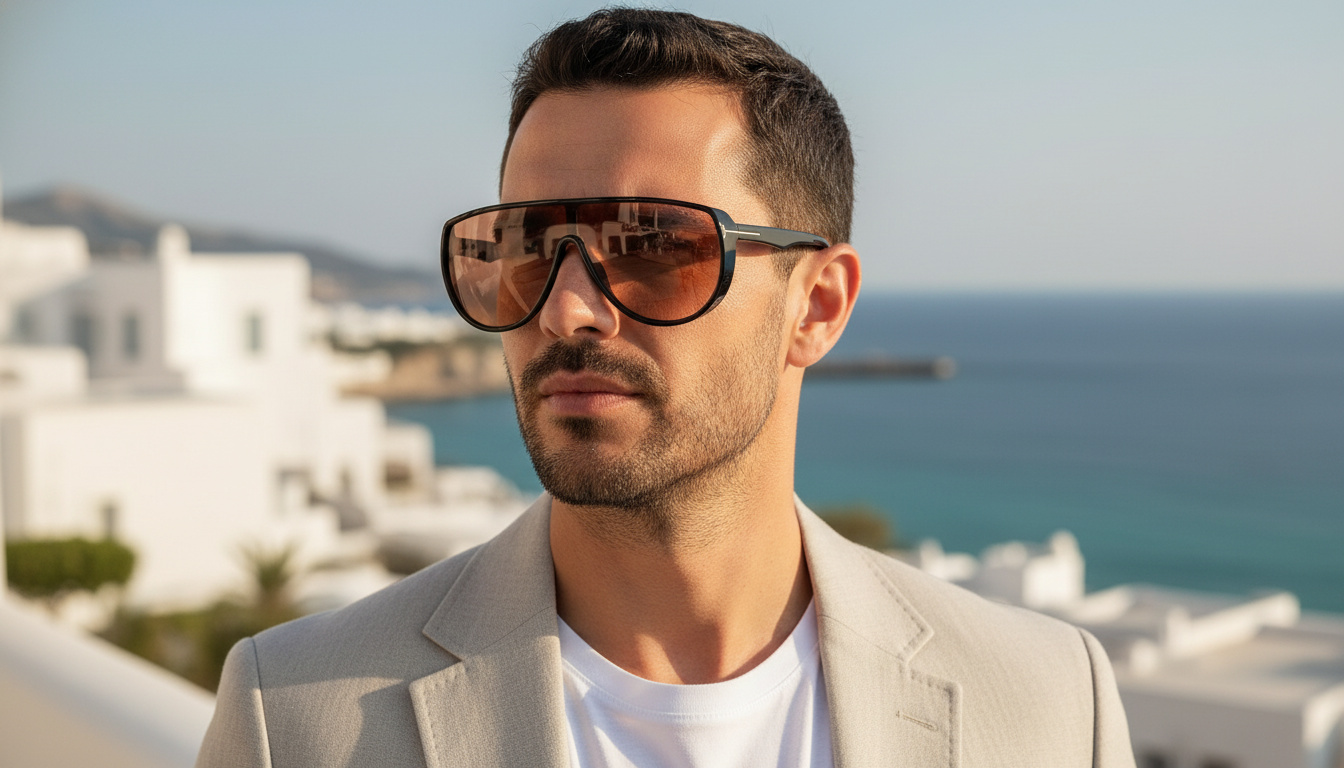 Vue de face Tom Ford ACHILLES (FT1182 - 01E)