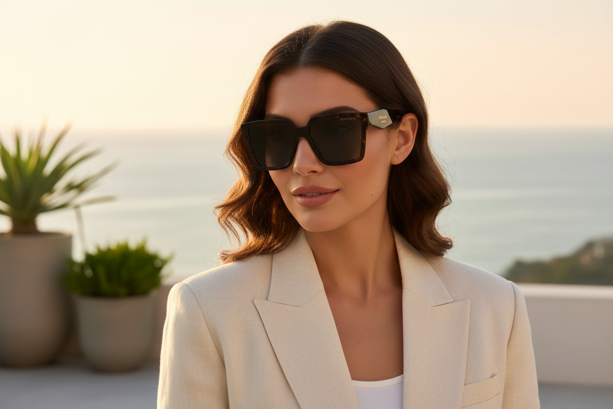 Vue de face Prada PR 24ZS (17N40L)