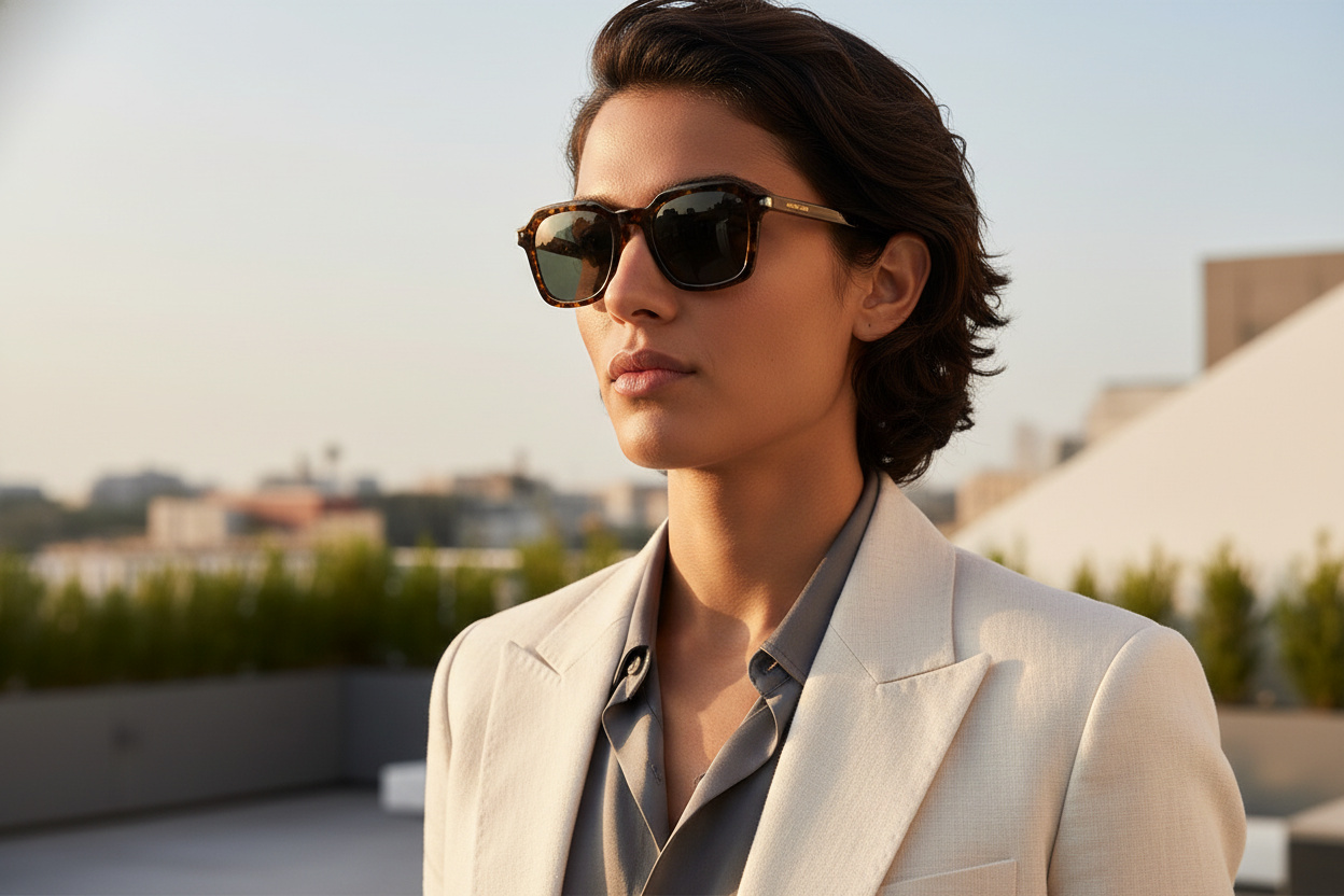 Vue de face Saint Laurent SL 715 SLIM (002)