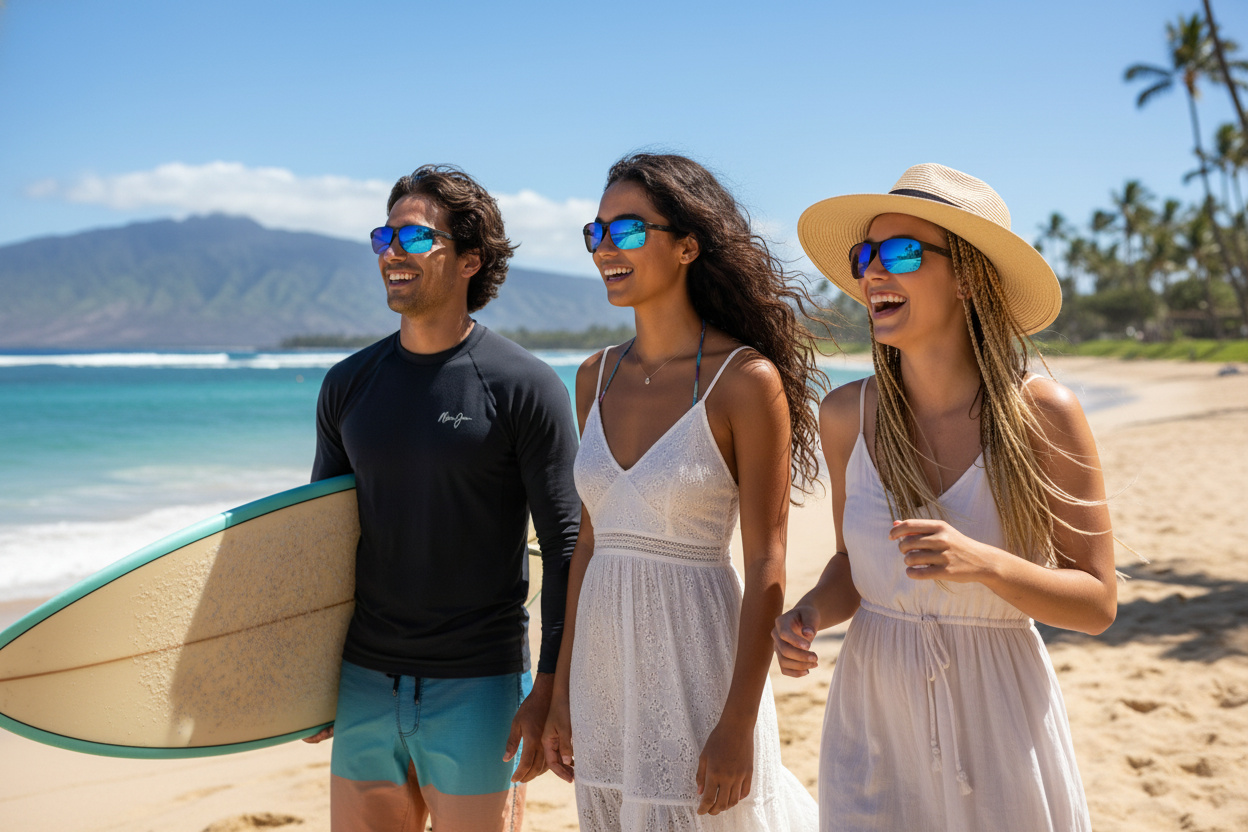 Vue de face Maui Jim Hookipa (B807-1115)