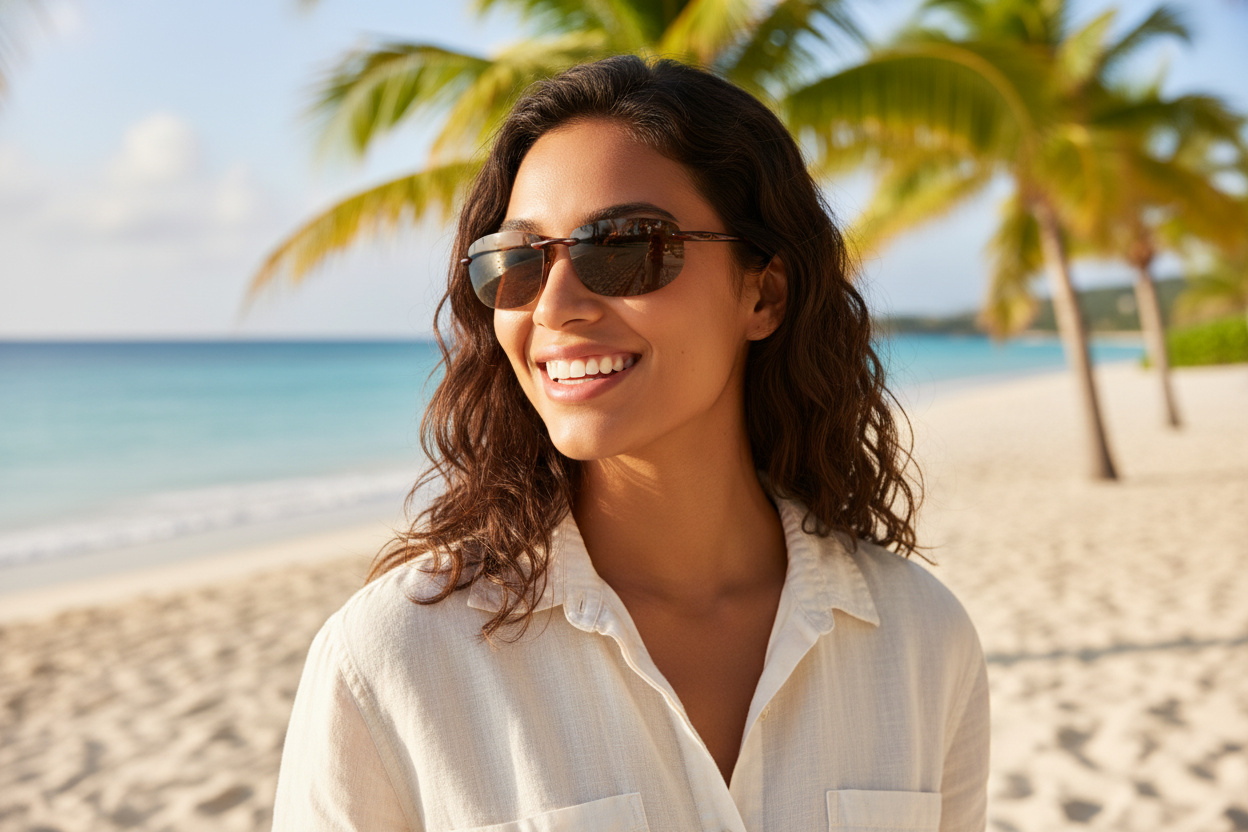 Vue de face Maui Jim Hookipa (H807-1025)