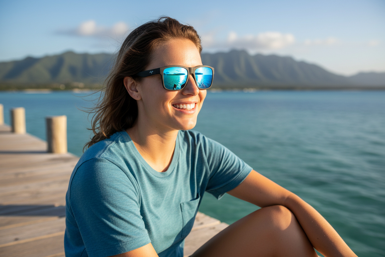Vue de face Maui Jim The Flats (B897-02B)