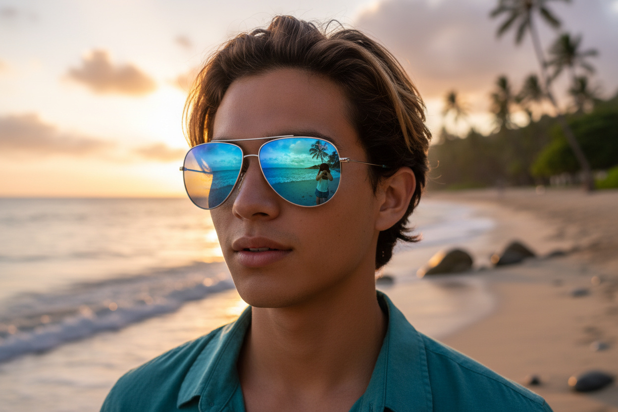 Vue de face Maui Jim Hauoli (B665-17B)
