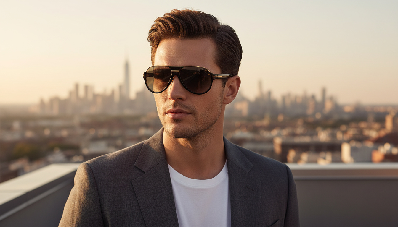 Vue de face Tom Ford DIMITRY (FT0334 - 01P)
