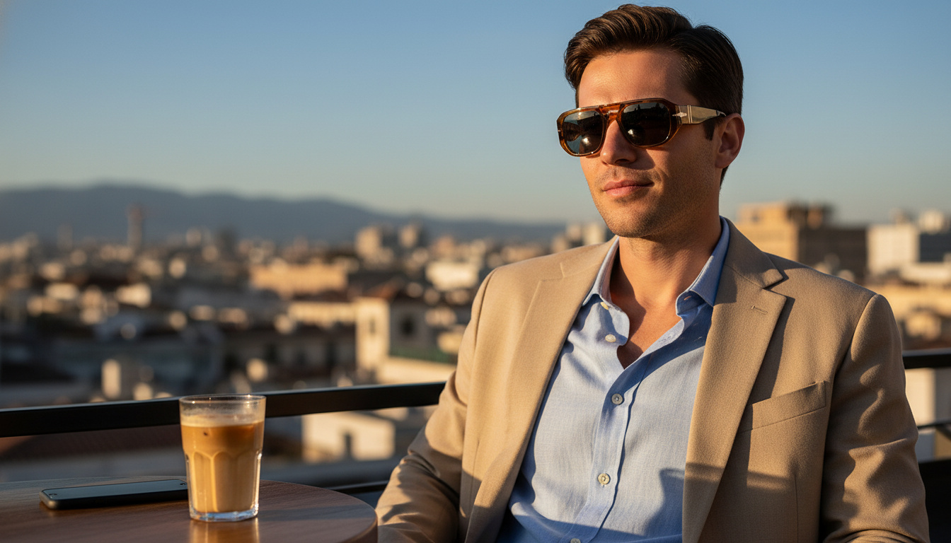 Vue de face Persol VINCENT (PO3373S - 96/56)