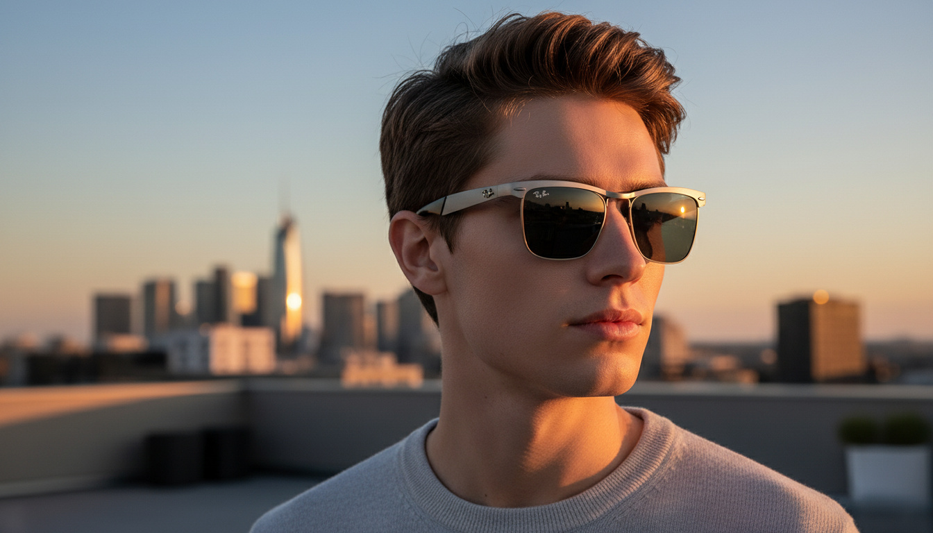 Vue de face Ray-Ban WAYFARER DELUXE (RB3875 - 029/R5)