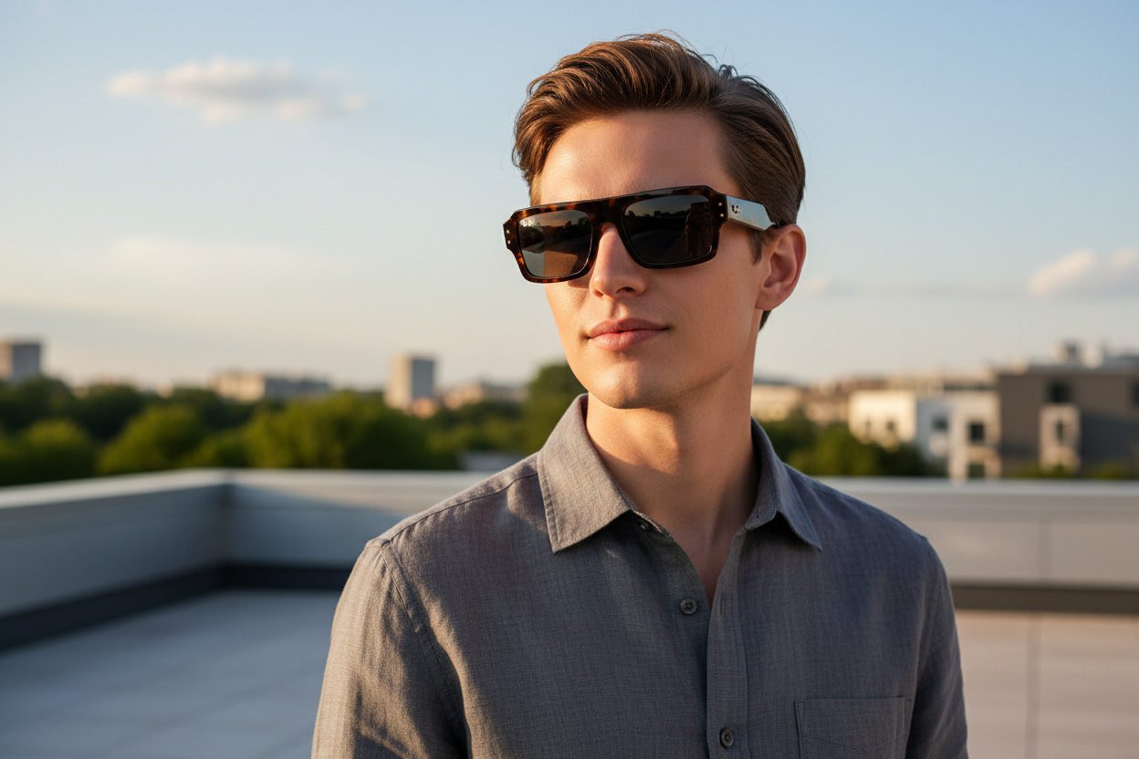 Vue de face Ray-Ban FLACKO (RB4454 - 1359B1)