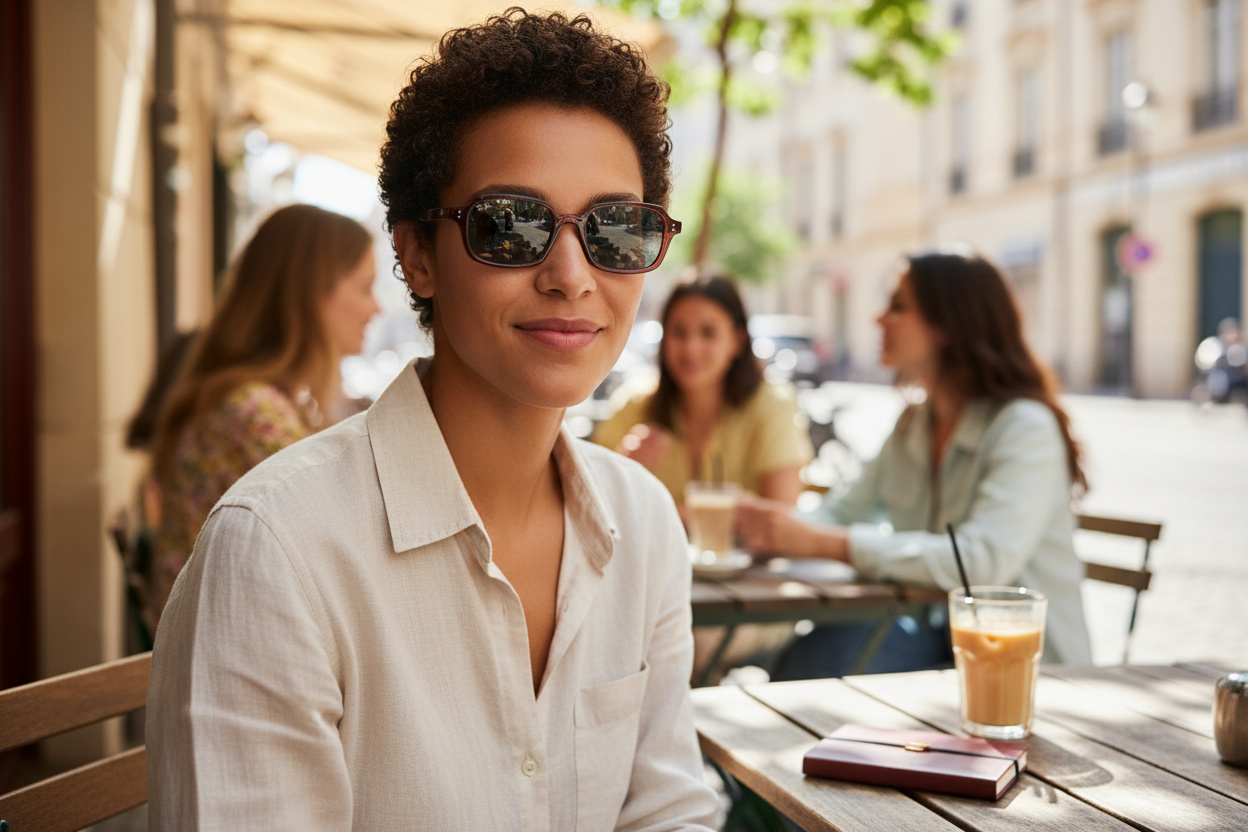 Vue de face Ray-Ban ZURI (RB4455 - 680980)