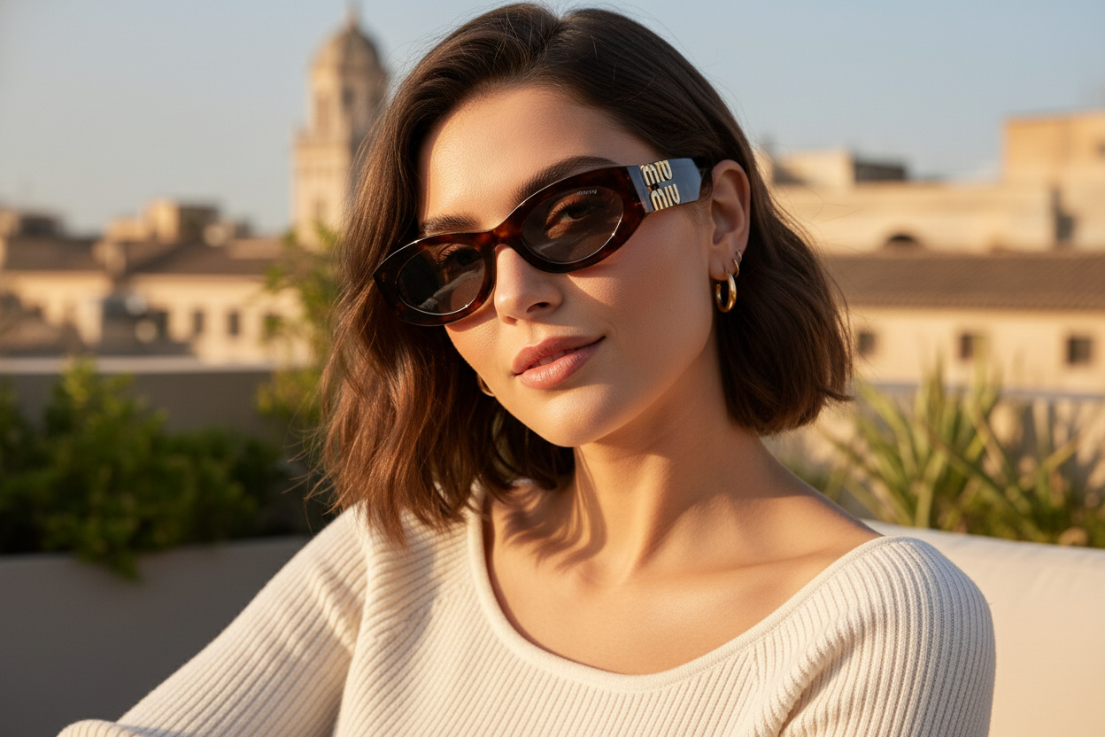 Vue de face Miu Miu 0MU 11WS (MU 11WS - 21C40O)