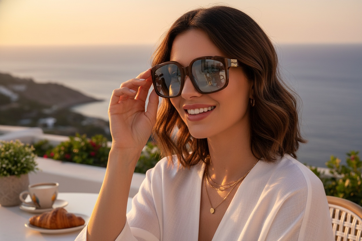 Vue de face Miu Miu MU A07S (24D20R)