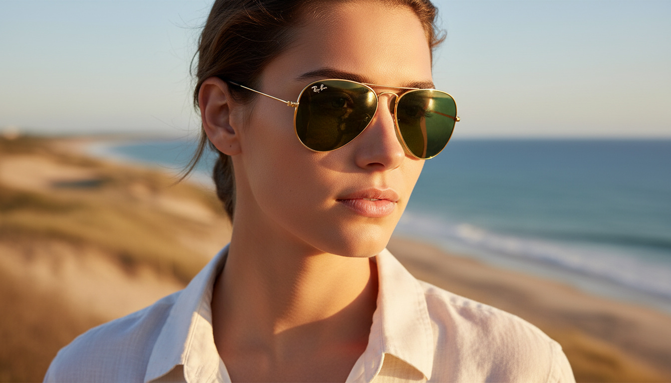 Vue de face Ray-Ban AVIATOR LARGE METAL (RB3025 - 001)