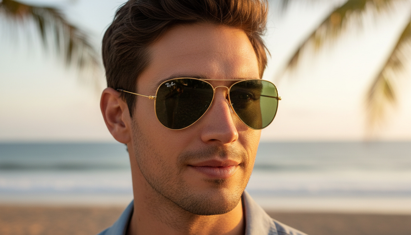 Vue de face Ray-Ban AVIATOR SMALL METAL (RB3044 - L0207)