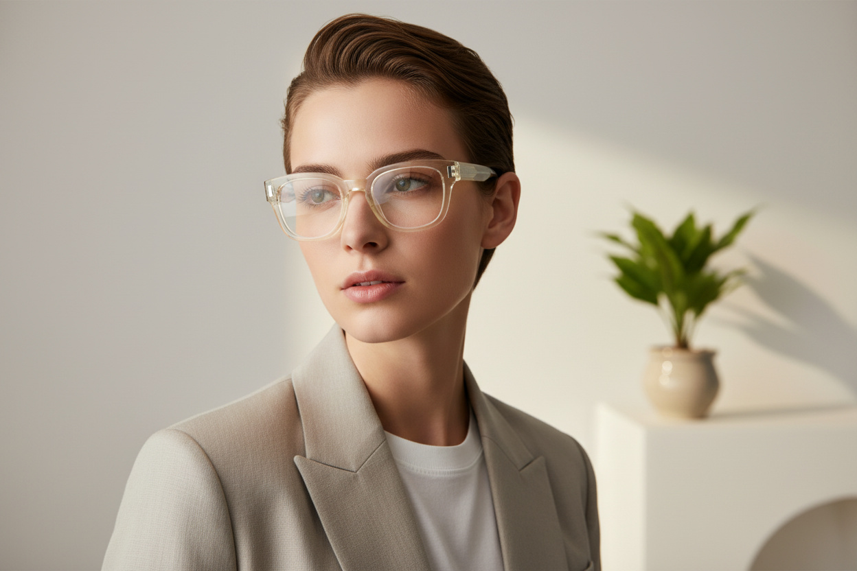 Vue de face Saint Laurent SL 838 OPT (004)