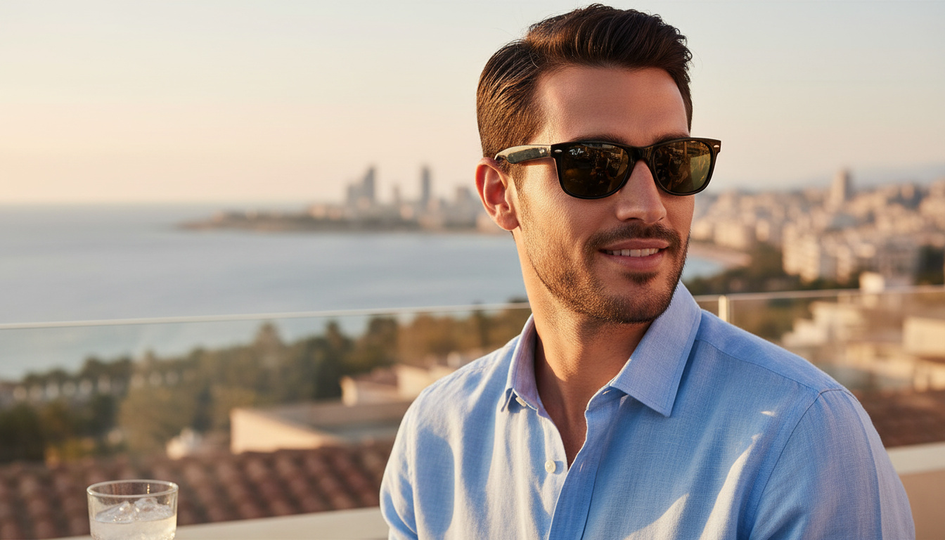 Vue de face Ray-Ban NEW WAYFARER (RB2132 - 901L)