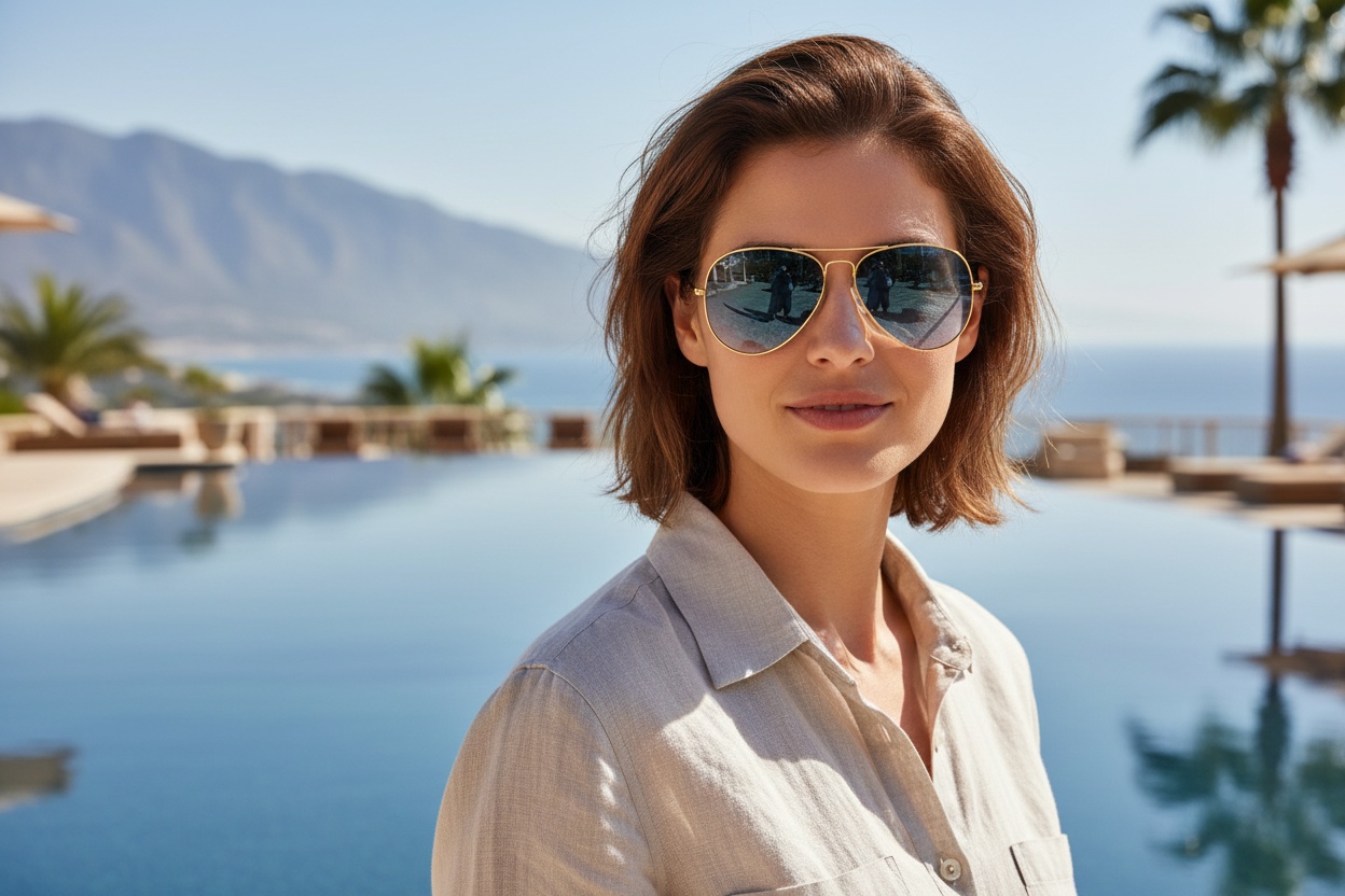 Vue de face Ray-Ban AVIATOR LARGE METAL (RB3025 - 001/3F)
