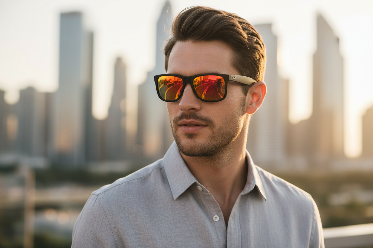 Vue de face Ray-Ban JUSTIN (RB4165 - 622/6Q)