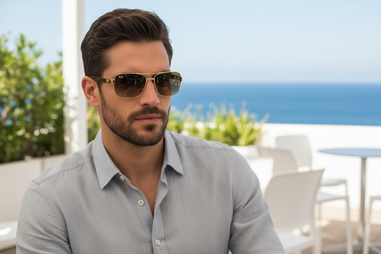 Vue de face Ray-Ban RB3522 (001/13)