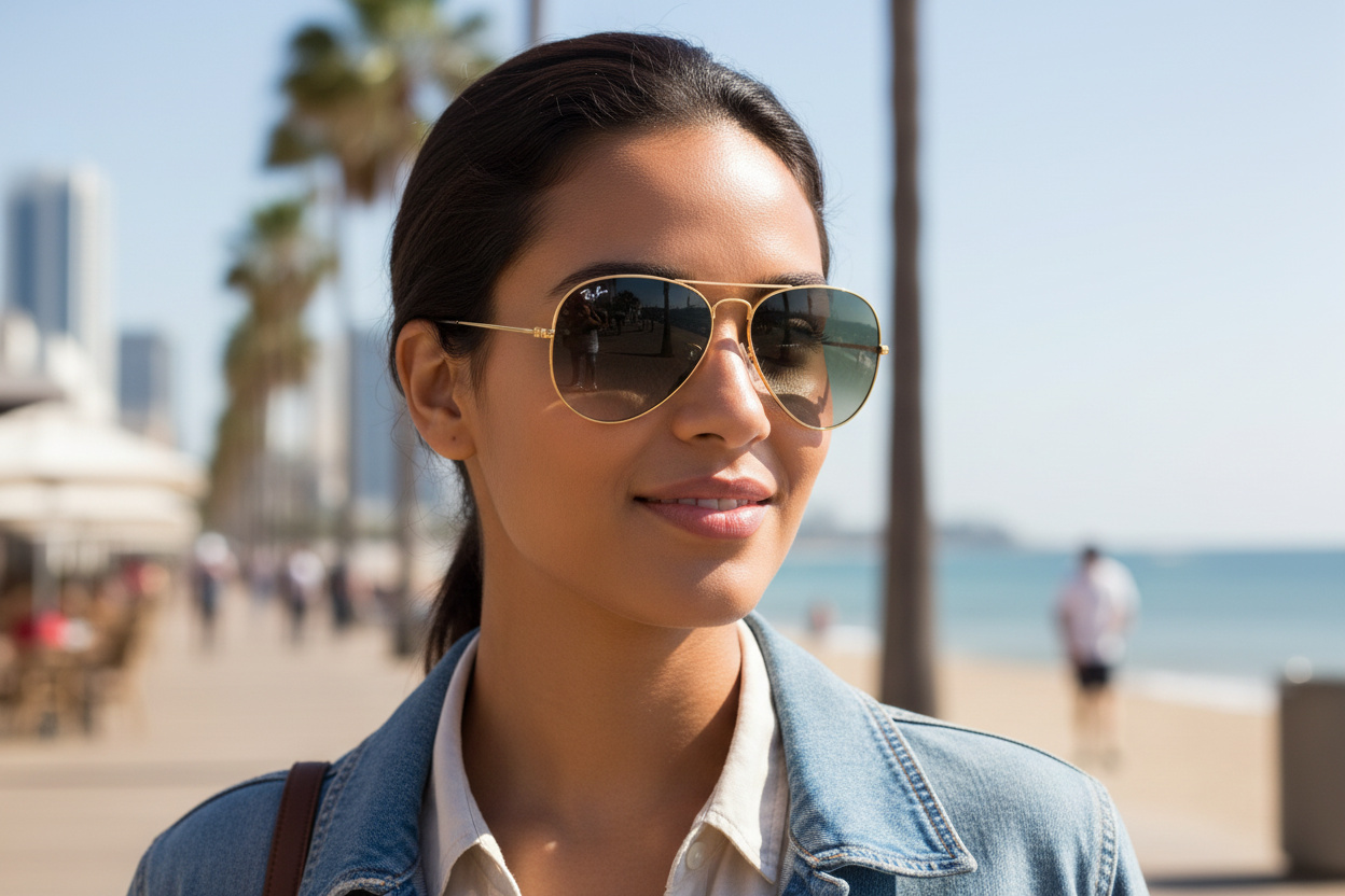 Vue de face Ray-Ban AVIATOR LARGE METAL (RB3025 - 181/71)
