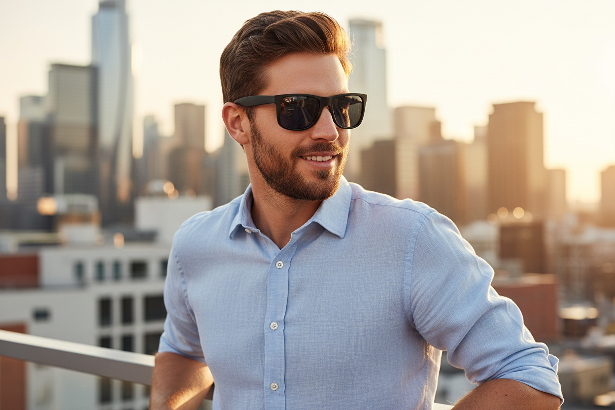 Vue de face Ray-Ban JUSTIN (RB4165 - 622/2V)