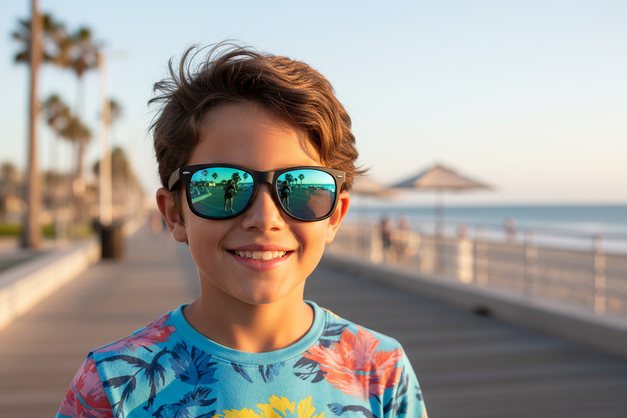 Vue de face Ray-Ban Kids JUNIOR NEW WAYFARER (RJ9052S - 100S55)