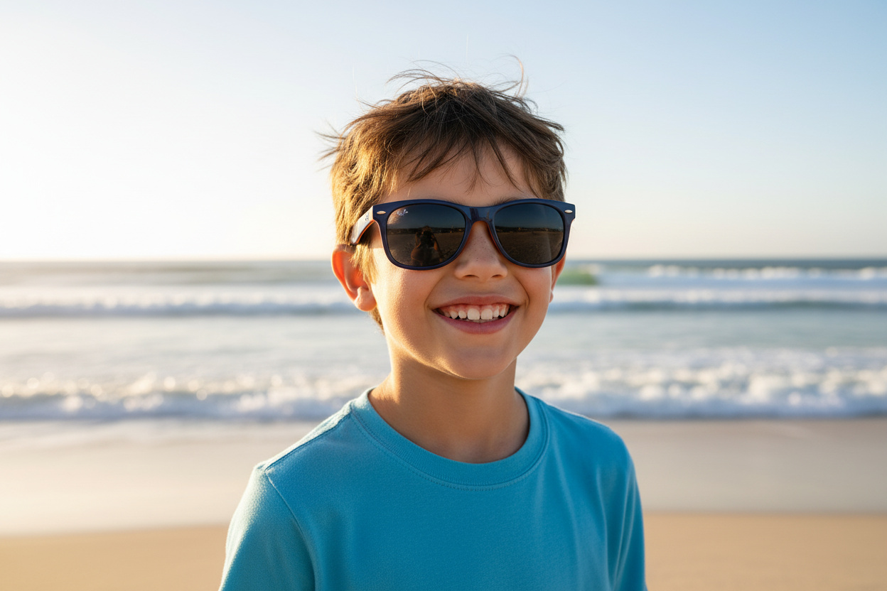 Vue de face Ray-Ban Kids JUNIOR NEW WAYFARER (RJ9052S - 178/80)