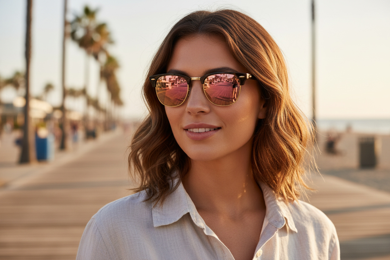 Vue de face Ray-Ban CLUBMASTER (RB3016 - 990/7O)