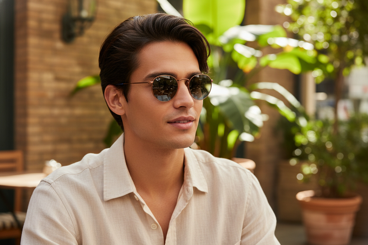 Vue de face Ray-Ban ROUND METAL (RB3447 - 900396)