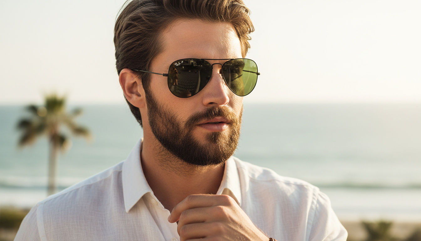 Vue de face Ray-Ban AVIATOR LARGE METAL (RB3025 - 002/58)