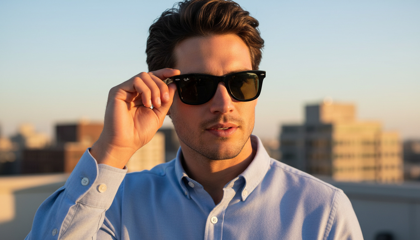 Vue de face Ray-Ban WAYFARER (RB4340 - 601)