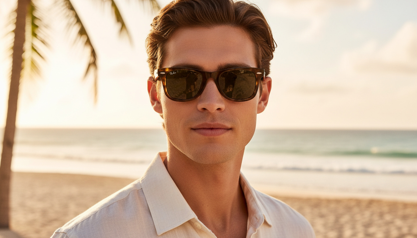 Vue de face Ray-Ban WAYFARER (RB4340 - 710)