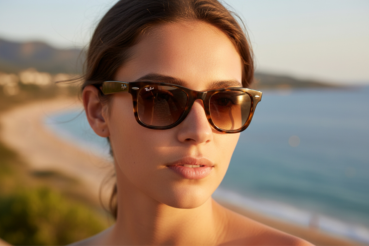 Vue de face Ray-Ban WAYFARER (RB4340 - 710/51)