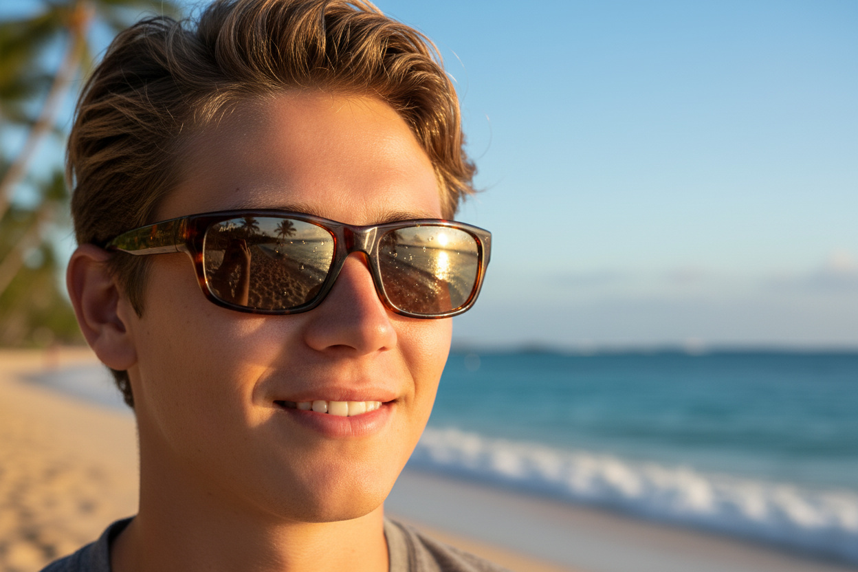 Vue de face Maui Jim Stingray (H103-10)