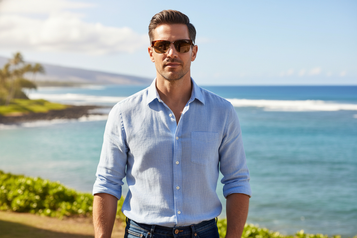 Vue de face Maui Jim Kawika (H257-16C)
