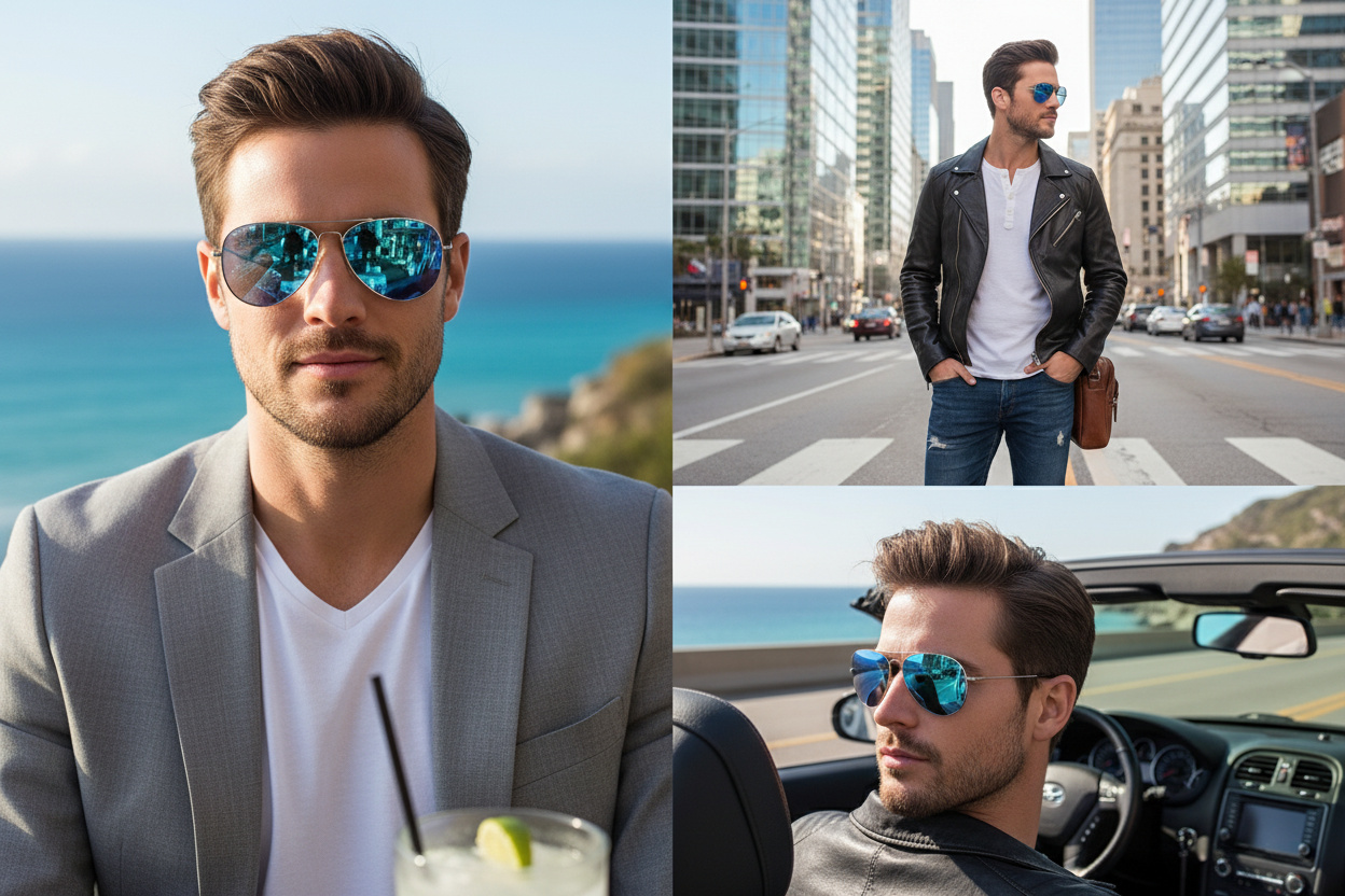 Vue de face Maui Jim Mavericks (B264-17)