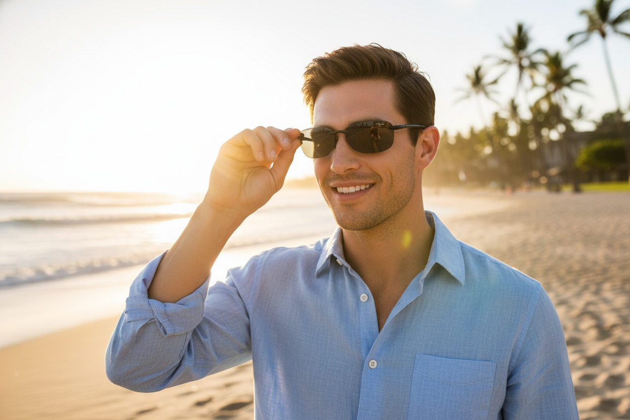 Vue de face Maui Jim Sandy Beach (408-02)
