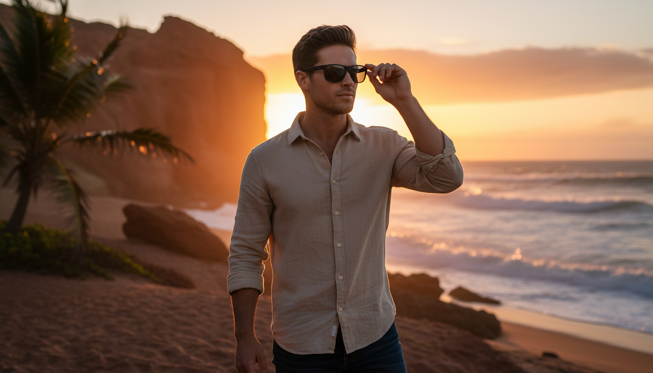 Vue de face Maui Jim Red Sands (432-2M)