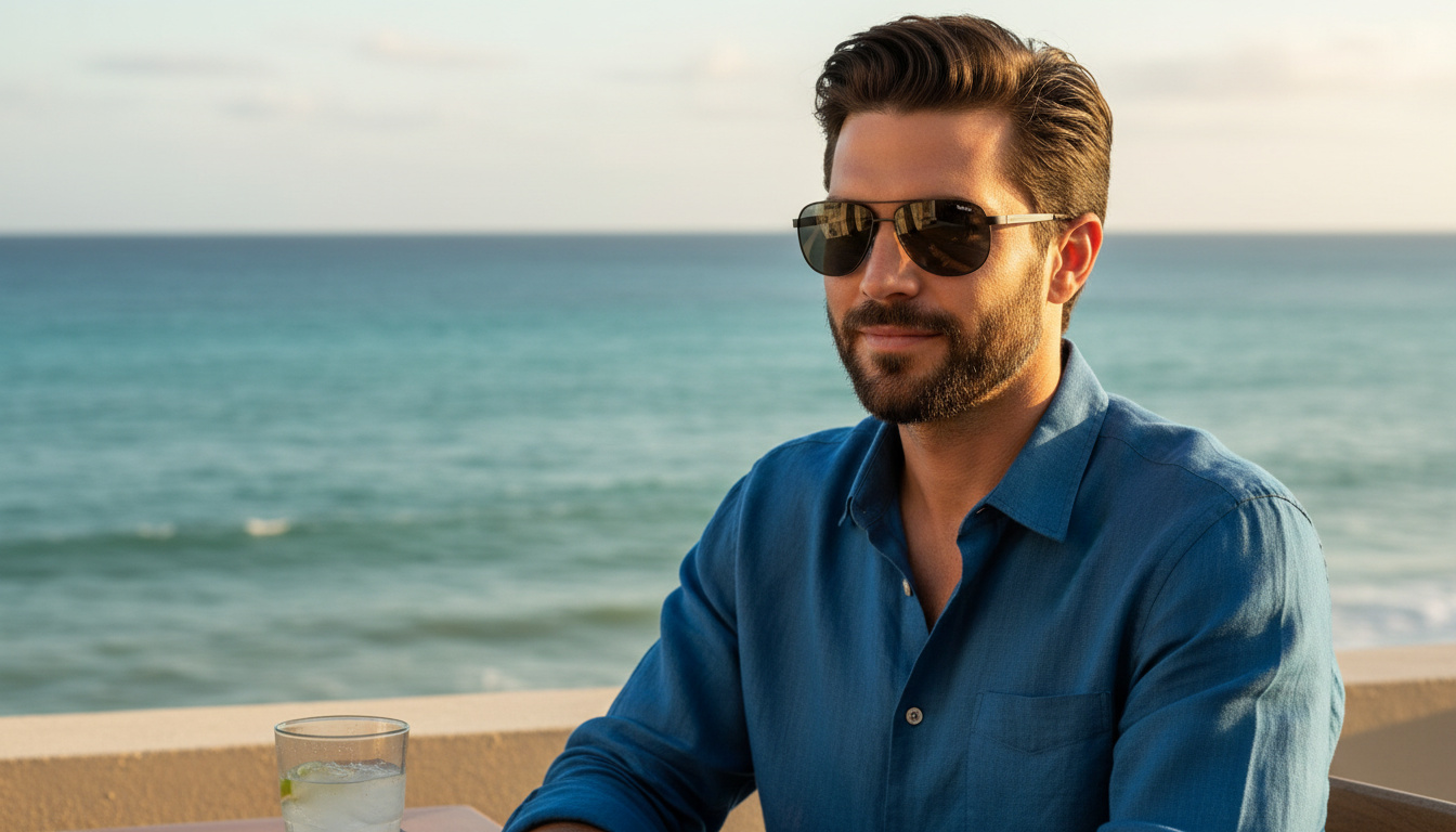 Vue de face Maui Jim Castles (728-2M)