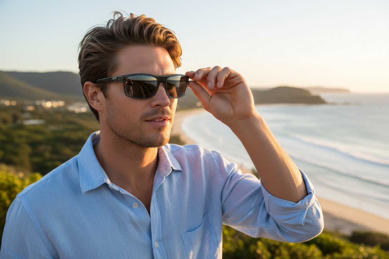 Vue de face Maui Jim Byron Bay (746-03F)