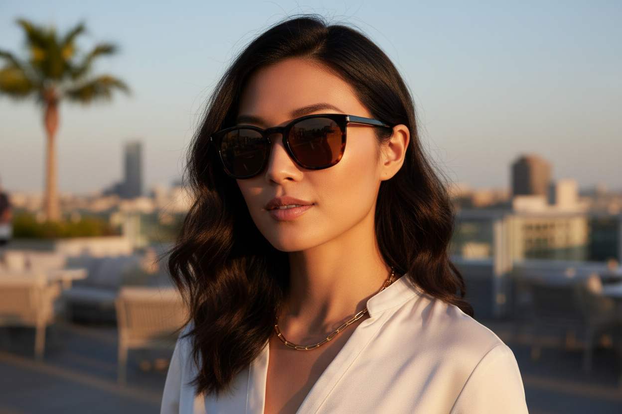 Vue de face Saint Laurent SL 28 (025)