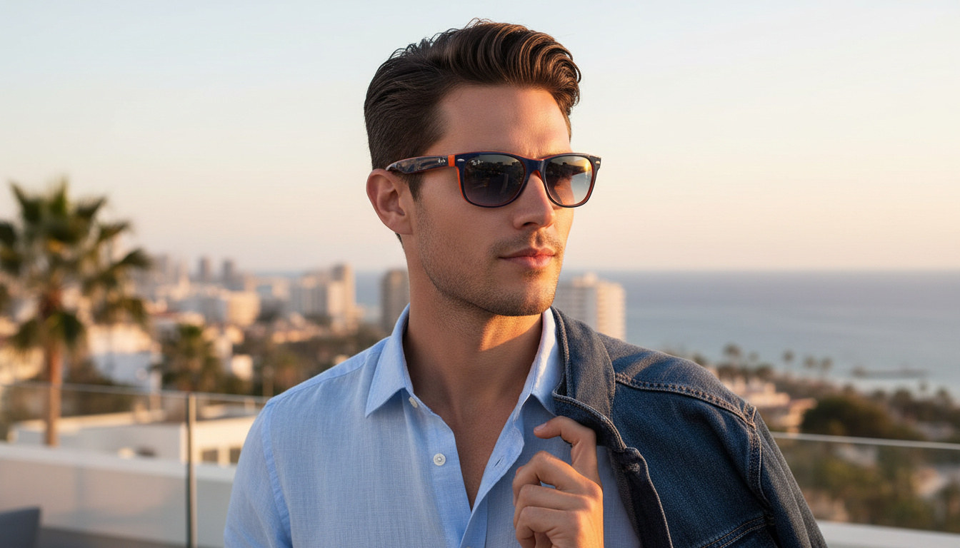 Vue de face Ray-Ban NEW WAYFARER (RB2132 - 789/3F)