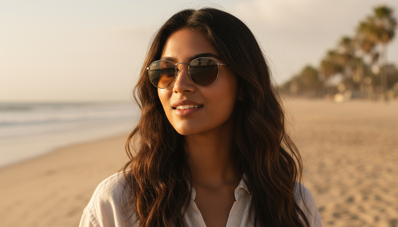 Vue de face Ray-Ban ROUND METAL (RB3447N - 004/51)